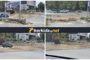 Μεγάλη διαρροή νερού στη Λεμεσό (φώτος/βίντεο)