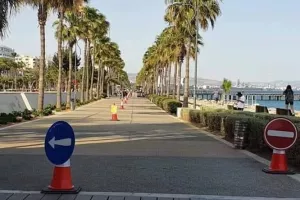 ΦΩΤΟ/Διαχωρίστηκε με κώνους ο Μόλος