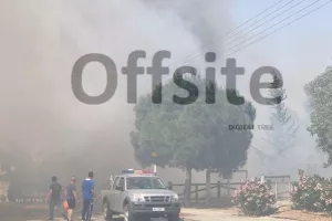 Φωτιά στην Επαρχία Λευκωσίας (φώτος/βίντεο)