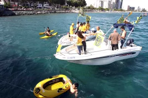 Όταν οι ΛΕΟΝΤΕΣ... κιτρίνισαν τη θάλασσα της Λεμεσού!