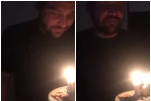 Έσβησε... κεράκια ο 31χρονος "Μπούμπα" (Φώτος)