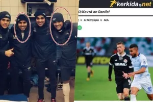 Danilo με Alex/ΑΕΛ