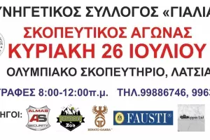 Την Κυριακή στο Ολυμπιακό σκοπευτήριο «Λάκης Ψημολοφίτης»