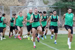 Πράσινες... στιγμές από την προπόνηση