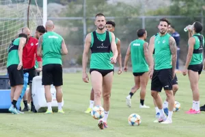 Πράσινες... στιγμές από την προπόνηση