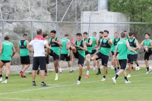 Πράσινες... στιγμές από την προπόνηση