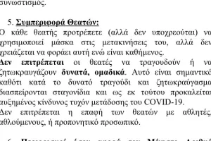 ΟΔΗΓΙΑ ΥΠΟΥΡΓΕΙΟΥ: ΟΧΙ στις φωνές και τα συνθήματα