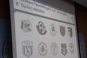 Αναλυτικό πρόγραμμα Πρωταθλήματος Νέων Γ' Κατηγορίας (β' όμιλος)