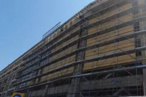 «Ντύνεται» εξωτερικά το γήπεδο της ΑΕΚ (βίντεο)