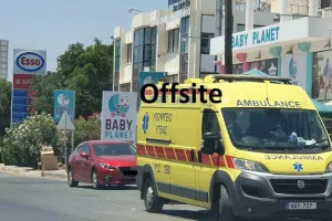 Tροχαίο στη Λεμεσό/Αναποδογύρισε αυτοκίνητο (φώτος)