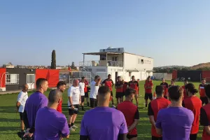 Στιγμές... από την προπόνηση