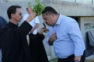 ΦΩΤΟΣ/ Αγιασμός στην ΑΕΚ