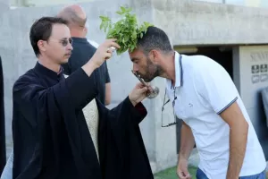 ΦΩΤΟΣ/ Αγιασμός στην ΑΕΚ