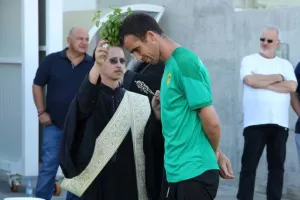 ΦΩΤΟΣ/ Αγιασμός στην ΑΕΚ