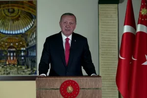 ΠΡΟΚΛΗΤΙΚΟΣ ο Ερντογάν: «Διορθώσαμε το λάθος του 1934 για την Αγία Σοφία»