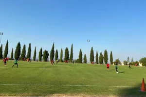 Στην κερκίδα ο Κουτούκης μαζί με τον Δήμαρχο/ΦΩΤΟΣ