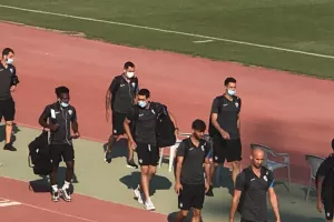 Η άφιξη της Ανόρθωσης στο "Στέλιος Κυριακίδης" (φώτος/βίντεο) 