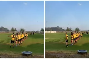 ΑΕΛ/Προπόνηση στη βροχή! (βίντεο)