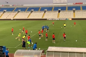 ΦΩΤΟΣ/Η προπόνηση του Αζερμπαϊτζάν