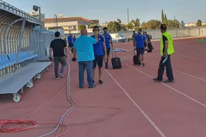 ΑΠΟΕΛ/Θερμομέτρηση κατά την άφιξη (φώτος)
