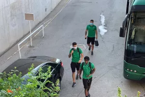 (Φώτος/Βίντεο) Η άφιξη της Ομόνοιας στο ΓΣΠ