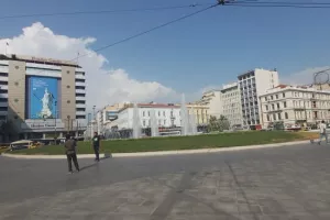 Πλατεία Ομονοίας... Λίγες ώρες πριν το ματς (φώτος)