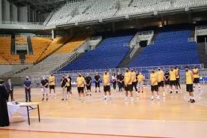 Σε κλειστό κύκλο έγινε ο αγιασμός στην μπασκετική ΑΕΚ (φώτος)