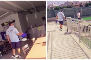 Απολύμανση στο προπονητικό κέντρο (φώτος)