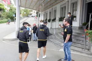 Η βόλτα των παικτών της ΑΕΚ στο Σεντ Γκάλεν (pics)