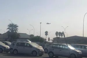 (Φώτος) Ισχυρή αστυνομική δύναμη στο αεροδρόμιο λόγω τριμερούς 