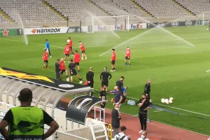 Η προπόνηση της PSV στο ΓΣΠ (φώτος kerkida.net)