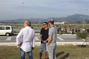 Στα Τέμπη ο Βιεϊρίνια - Στεφάνι στη μνήμη των οπαδών του ΠΑΟΚ