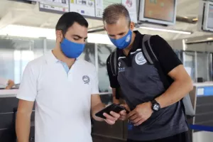 (ΦΩΤΟΣ) Αναχώρησε για Λουξεμβούργο η Εθνική μας