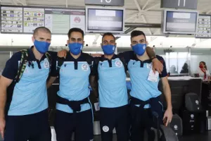 (ΦΩΤΟΣ) Αναχώρησε για Λουξεμβούργο η Εθνική μας