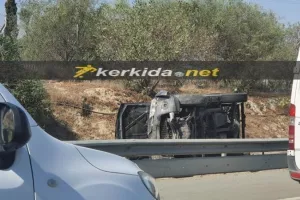 Δρόμος Λ/σιας/ Λ/σου: Δυο τροχαία σε λίγα λεπτά (φώτος)