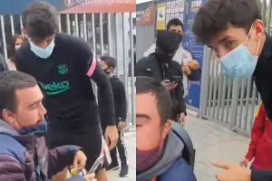 Ο Τρινκάο βγήκε από το αυτοκίνητο για μια σέλφι με ανάπηρο φίλαθλο της Μπαρτσελόνα (βίντεο)