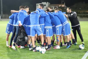 Η προπόνηση της Εθνικής Ελπίδων (Φώτος)
