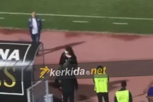 Έλεγχος για ΜΑΣΚΕΣ την ώρα του αγώνα και εκνευρισμός Τιμούρ (βίντεο)