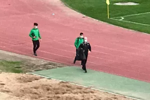 (ΦΩΤΟΣ) Η άφιξη της Ομόνοιας στο “Στέλιος Κυριακίδης” 