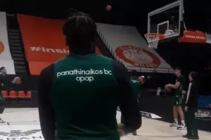 Η προπόνηση του Παναθηναϊκού στο Μιλάνο (βίντεο)