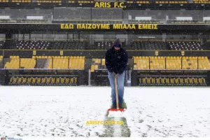 Εργασίες καθαρισμού του «Βικελίδης» από το χιόνι (φώτος)