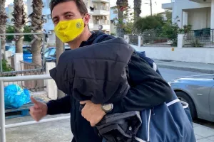 ΦΩΤΟΣ/ Η άφιξη της ΑΕΛ στο ''Αμμόχωστος''