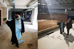 Αγιασμός και στην «Αγιά Σοφιά-OPAP ARENA» (φώτος)