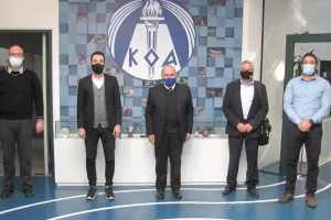Ο Πρόεδρος ΚΟΑ συναντήθηκε με τον Δήμαρχο Αγλαντζιάς (φώτος)