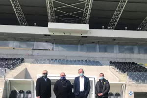 Ο Πρόεδρος του ΚΟΑ ξεναγήθηκε στο ΑΕΚ Αρένα