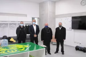 Ο Πρόεδρος του ΚΟΑ ξεναγήθηκε στο ΑΕΚ Αρένα