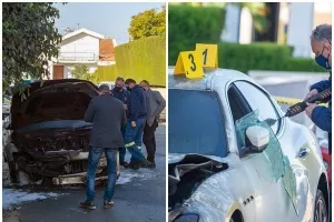 ΦΩΤΟΣ/ Το όχημα του Λυσάνδρου μετά τον εμπρησμό