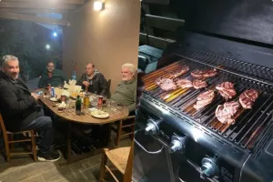 Ομονοιάτικο μπάρμπεκιου κορυφής (φώτο)