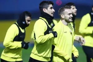 Προπόνηση χωρίς τους διεθνείς στην ΑΕΚ