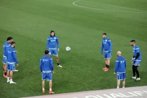 (ΦΩΤΟΣ) Η τελευταία προπόνηση της Εθνικής μας
